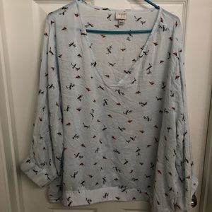 Light blue oversized shirt